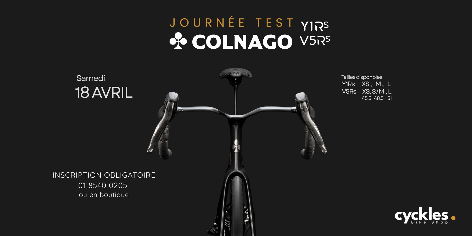 Journée Test Colnago Y1Rs V5Rs